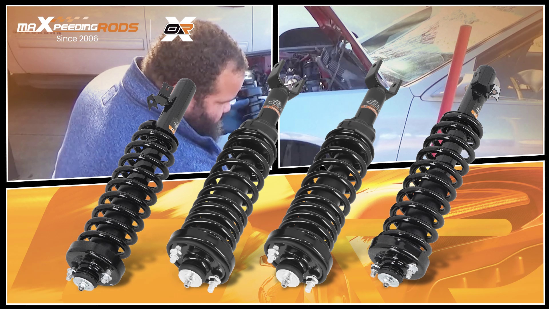 1 Pair Rear OE Replacement Shock Struts Assy compatible for Honda Accord compatible for Acura TL 2003-2007 2004-2008