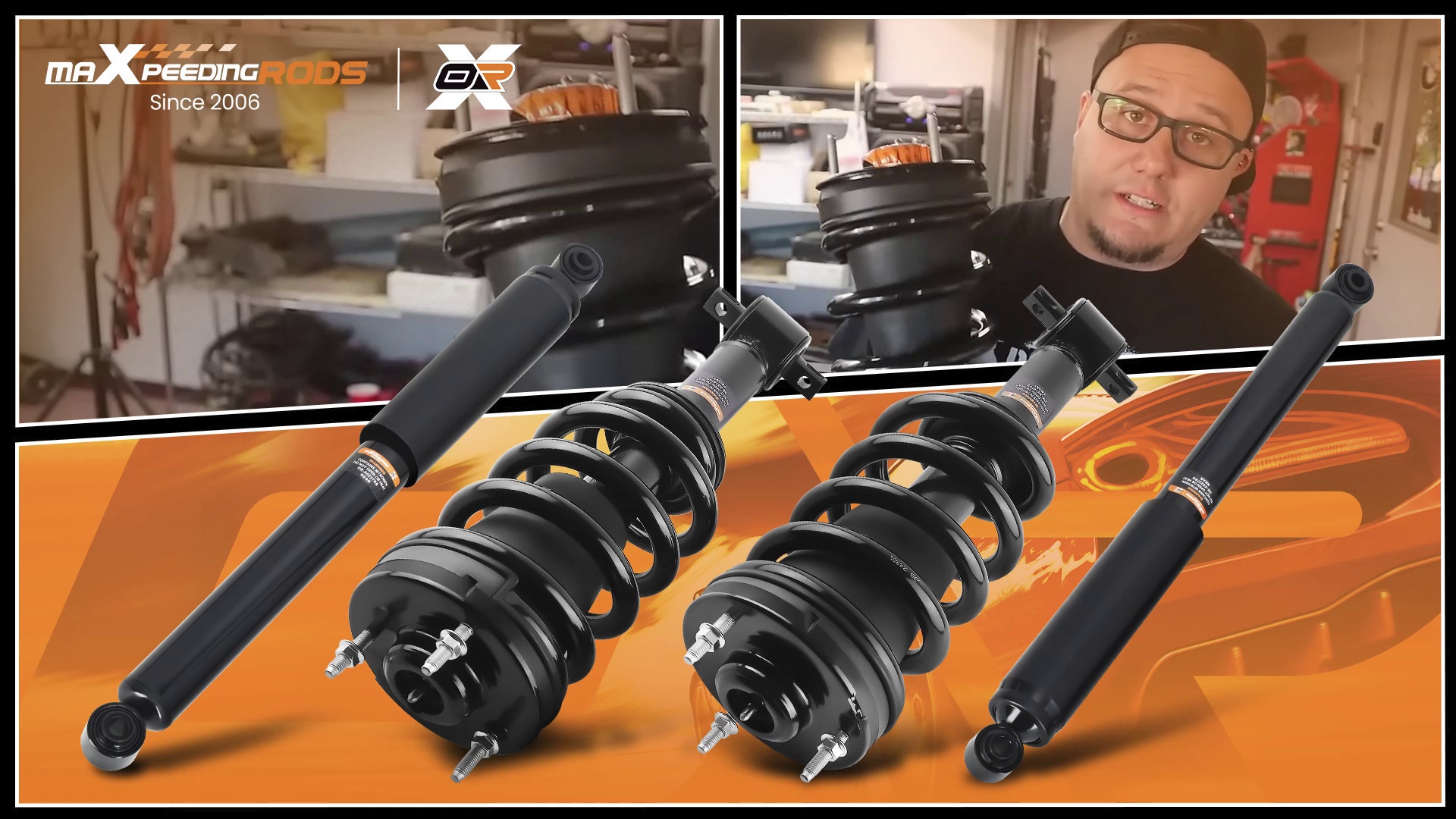 Compatible For Chevrolet Silverado 1500 compatible for GMC Sierra 1500 2007-2024 Maxpeedingrods Strut Assembly